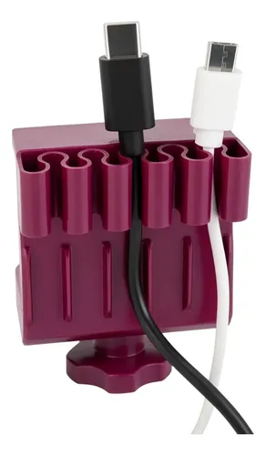 Soporte Organizador De Cables Escritorio Con Agarre - Cat